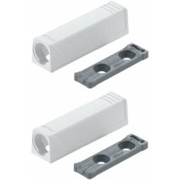 2x Adaptateur support droit à visser Blum 956.1201 53x14mm pour push to open loqueteau de porte
