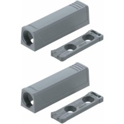 2x Adaptateur support droit à visser Blum 956.1201 53x14mm pour push to open loqueteau de porte