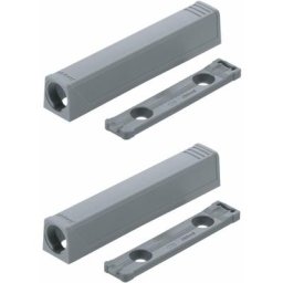 2x Adaptateur support droit à visser Blum 956A1201 79x14mm pour push to open loqueteau de porte