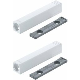 2x Adaptateur support droit à visser Blum 956A1201 79x14mm pour push to open loqueteau de porte