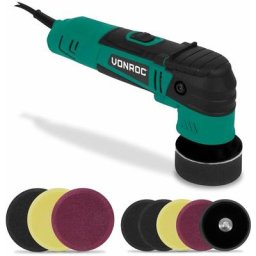 Polisseuse double action 400W– Ø50 & Ø75MM - 2 supports de polissage et 8 éponges de polissage
