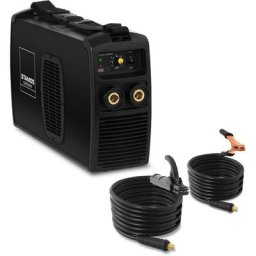 Stamos - Poste à Souder à l'arc mma 250A Inverter igbt Soudage Soudure Portable Câbles 8m - Noir,