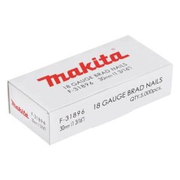 Clous à tête homme mini brads 30 mm 18 Ga pour cloueur Makita F-31896
