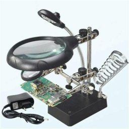 Tumalagia - Loupe de support de Station de troisième main de soudage 5Ds 2.5X/7.5X/10X support