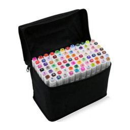 Live House - Marker Lot de 80 Marqueurs à Alcool Double Pointe Animation Art Esquisse Pratique et