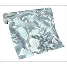 Bricoflor - Papier peint panoramique oiseaux gris chambre Tapisserie panormaqieu animaux grise
