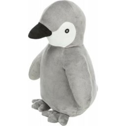 Animallparadise - Peluche Pingouin avec son, taille 38 cm pour chien. Gris