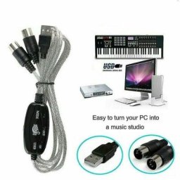 Interface Usb Vers Midi Convertisseur Adaptateur Câble Musique Clavier Mac Windows