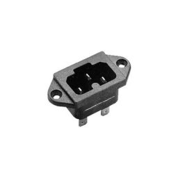 Connecteur secteur Kaiser 771/48/SW/C C16A embase mâle verticale nombre de pôles: 2 + pe 10 a noir