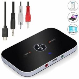 Tumalagia - Adaptateur récepteur Bluetooth 5.0, émetteur récepteur 2 en 1 avec sortie audio 3,5 mm