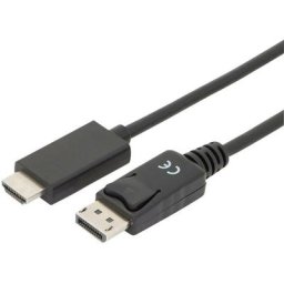 Digitus - DisplayPort / hdmi Câble adaptateur Fiche mâle DisplayPort, Fiche mâle hdmi-a 2.00 m noir