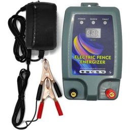 Electrificateur de clôture pour bétail et animaux : haute puissance et 3 modes d'alimentation pour