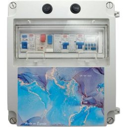 Tableau électrique pour piscine avec transformateur et contacteur pour moteur adapté à