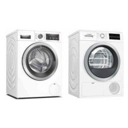Pack Bosch Lave-Linge Frontal 10 Kg 1600Trs/min + Sèche-Linge 9 Kg à Condensation - Blanc