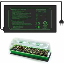 Tapis Chauffant pour Semis 25x52,5cm Electronique Coussin de Chauffrage pour Semis, pour intérieur