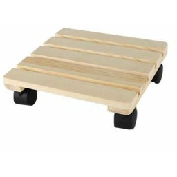 Wagner Support à roulettes pour Pot de Fleur paletti 25 x 25 x 8 cm i pour l'intérieur i Roule Pot