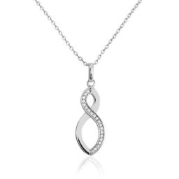 Collier Odile Argent Blanc Oxyde De Zirconium