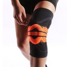 Stabilisateur à ressort en acier une pièce attelle de genou ouverte coussinet de Support