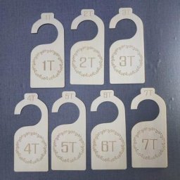 Garde-robe en bois pour bébé 7 pièces diviseur de taille organisateur de garde-robe pour