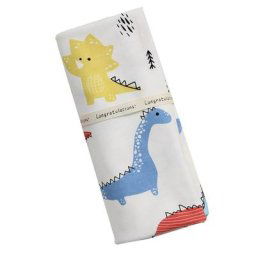 Couverture de réception en mousseline de coton doux pour bébé sac de couchage imprimé pour