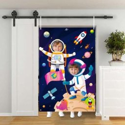 AstronsomFace-Bannière de photo pour enfants accessoires de toile de fond fournitures de jeu de