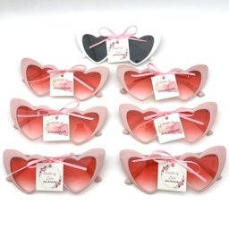 Lunettes de soleil rétro en forme de cœur pour enterrement de vie de jeune fille demoiselle