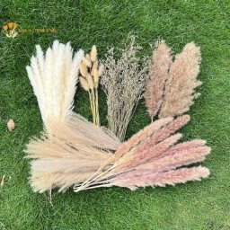 Bouquet de Fleurs vaccées Naturelles Décoration de Mariage Lapin Duveteux Ferme Boho Mur de