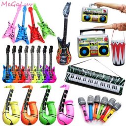 JESaxophone-Ballons gonflables avec microphone pour enfants décorations de fête d'anniversaire