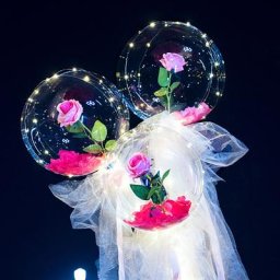 Ballons à bulles Bobo transparents à LED pour salle de bain décorations de fête à domicile