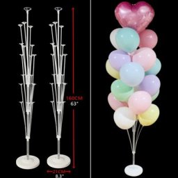 Ensemble de bâtons de support de ballons 1 ou 2 ensembles pompe à points à colle fournitures de