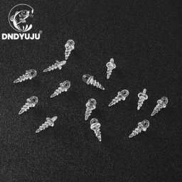 DNDYUJU – crochets de pêche à la carpe 50 pièces vis en plastique composants d'alimentation