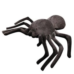 Jouet araignée en peluche pour enfants coussin d'araignée beurre d'araignée noir cool oreiller