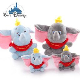 Disney-Peluche Éléphant Mignon pour Enfants Peluches Douces Porte-clés Pendentif Animal Cadeau