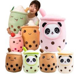 25/70cm tasse à thé à bulles oreiller en peluche nourriture en peluche poupée douce tasse à thé