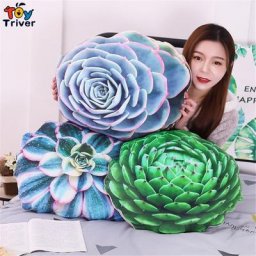 Plantes succulentes en peluche pour enfants fleur quantique oreiller en peluche coussin de canapé