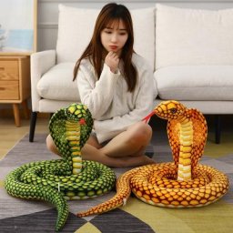 Poupée de serpent de reptile de simulation python cobra peluche 197 décoration de la maison