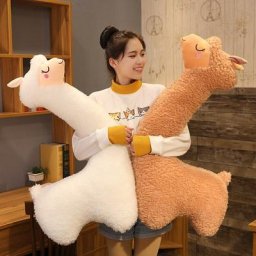 Peluche en alpaga de 130cm jouet japonais doux poupée mouton Llama Animal oreiller de sommeil