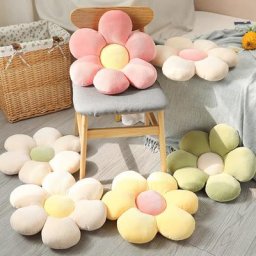 Peluche de fleurs douces et mignonnes 35/45/55/75CM dessin animé poupée végétale oreiller de