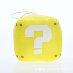 Poupées en peluche Super Mario Gold Dice le point d'interrogation les nuits carrées jouets