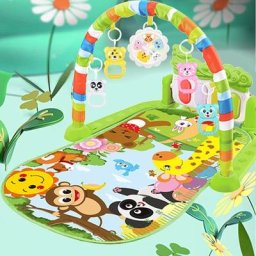 Tapis de Center d'activité pour bébé jouet Musical avec hochet de dessin animé B