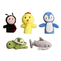HX5D – marionnettes à doigts d'animaux mignons en velours marionnettes à doigts en tissu histoire