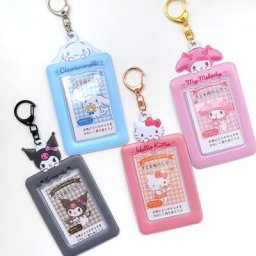 Porte-cartes Kawaii Anime Sanrioed Melody Kuromi Cinnamoroll Hellokittile porte-clés de dessin