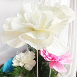 Fausse tête de rose en mousse artificielle grande fleur fond de mariage décoration murale