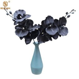 Simulation orchidée dansante noire en soie Arrangement floral de mariage orchidée dansante à une