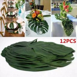 Feuilles de Palmier Tropicales Artificielles InjPlante pour le Thème de la Jungle d'Été Décoration