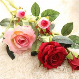 YO CHO – fleur artificielle en soie bricolage toucher réel accessoire de maison décoration de