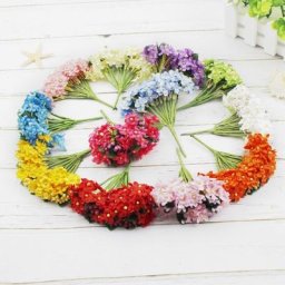 12 pièces décorations de mariage de noël pour la maison Bouquet artificiel guirlandes couronne de