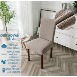 Juste de chaise en jacquard IQUE dex housses commandées housses de chaise pour cuisine salle à