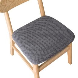 Housses de chaise de salle à manger en jacquard pour cuisine housse de coussin de siège commandée