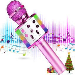 Microphone de karaoké pour enfants jouets amusants pour filles de 4 à 15 ans cadeaux
